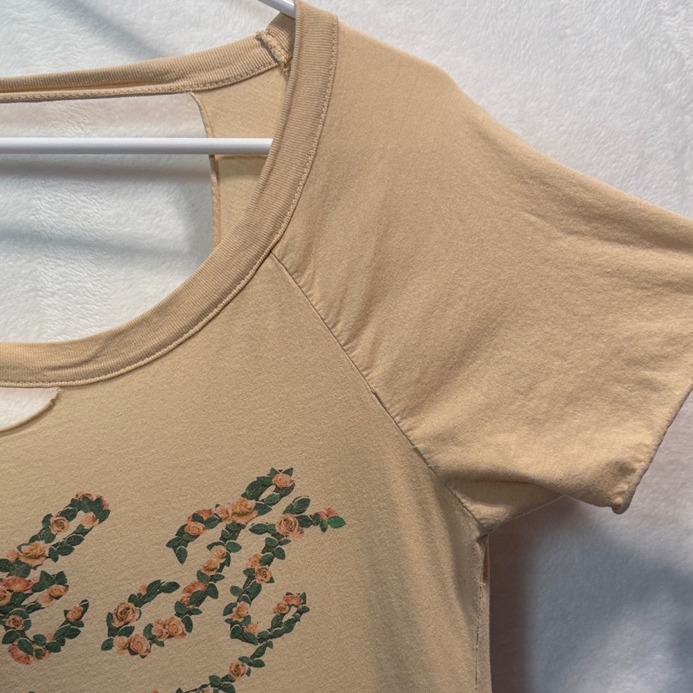 Chaser Tan Floral "Suck It" Graphic Tee - Picture 8 of 9